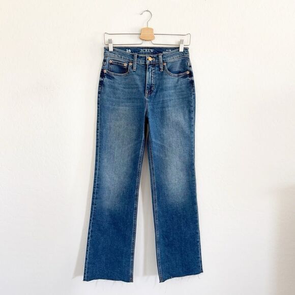 NEW J. Crew High-rise slim demi-boot jean in Surf wash Size 26 - Picture 2 of 16